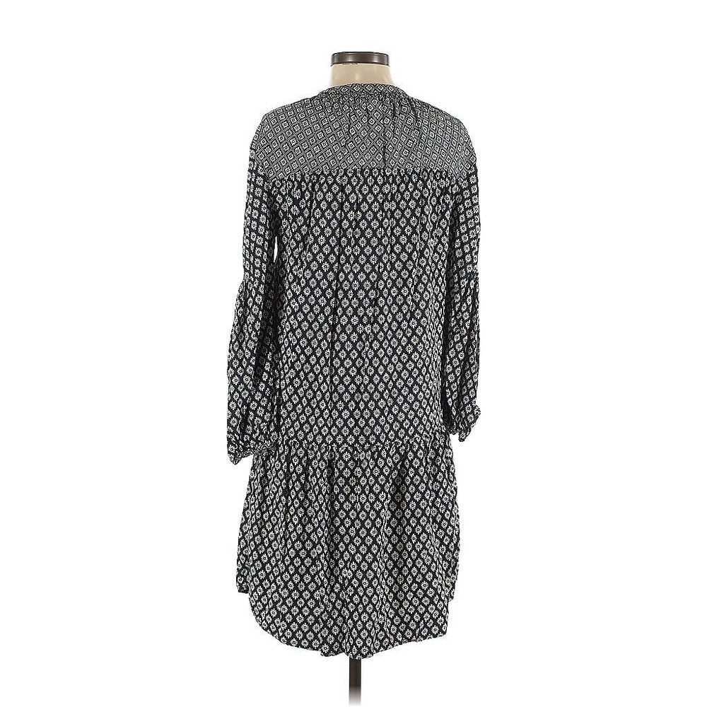 Joie Sz S Hagi Caviar Drop Waist‎ Dress Floral Office Party Black Wedding $159 - Picture 5 of 11